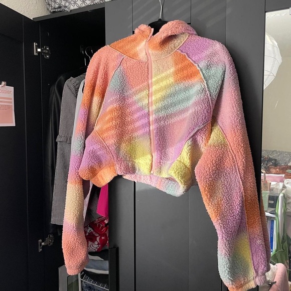 Urban outfitters Sherpa zip up sweater - Picture 1 of 4